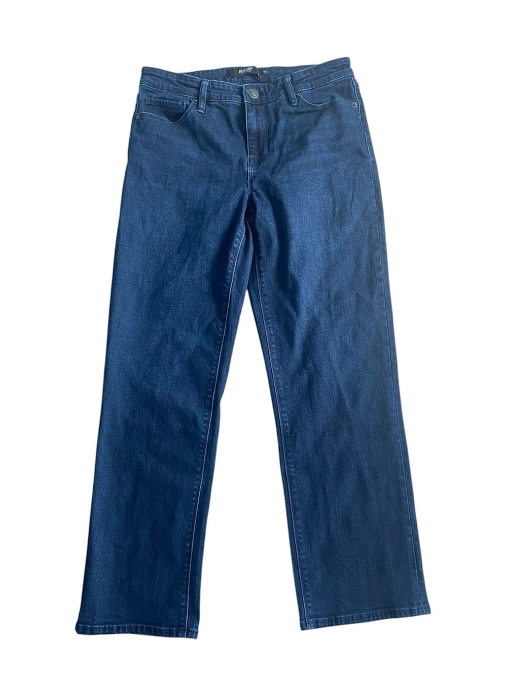 Hudson Blue Wash Straight Leg Jeans Stretch